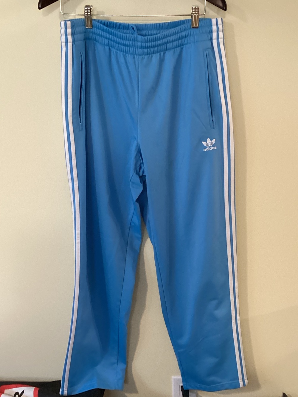 Men’s adidas Light Blue 3-Stripe Joggers